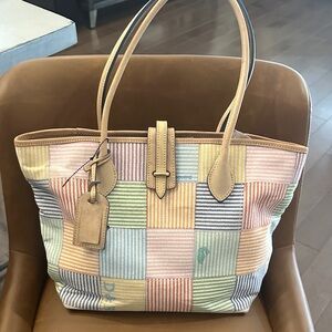 Dooney & Bourke Multicolor Checkered Tote